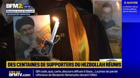 Un an après l'assassinat de leur ancien leader Hassan Nasrallah par Israël, des centaines de partisans du Hezbollah se rassemblent au Liban