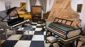 Des pianos appartenant à David Winston