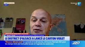 “C’est un carton collectif” : un carton violet adopté sur les terrains de football en Alsace 