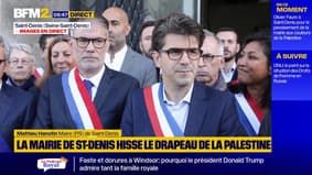Drapeau palestinien à Saint-Denis: une "volonté d'accompagner une position diplomatique française", déclare le maire de la ville Mathieu Hanotin