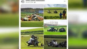 Un hélicoptère de l'armée française a été contraint d'atterrir en urgence dans un champ de Frencq.