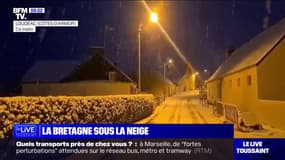 La neige est tombée cette nuit en Bretagne