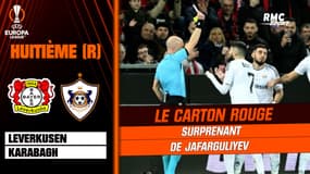Leverkusen (Q) 3-2 Karabagh : Jafarguliyev pensait voir son carton jaune annulé, mais écope d'un rouge