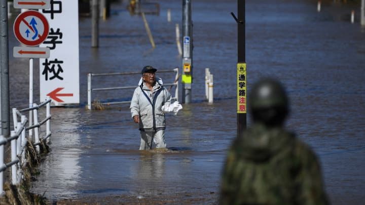 Le Japon après le passage du typhon. 