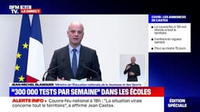 Jean-Michel Blanquer: "Nous sommes plus que jamais convaincus qu'il est de première importance de maintenir ouvertes les écoles"
