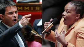 Le torchon brûle entre Manuel Valls et Christiane Taubira, à propos notamment de la réforme pénale.