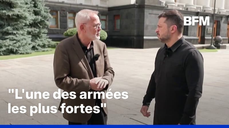 Guerre en Ukraine: "Nous avons désormais l'une des armées les plus fortes", déclare Volodymyr Zelensky