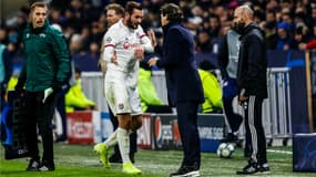 Rudi Garcia et Lucas Tousart