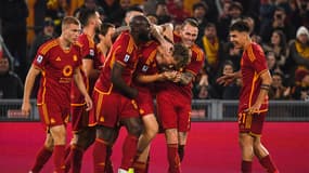 Les joueurs de l'AS Rome le 05/02/2024 contre Cagliari
