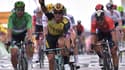 Dylan Groenewegen, vainqueur ce vendredi à Chalon-sur-Saône de la septième étape du Tour de France 2019. 