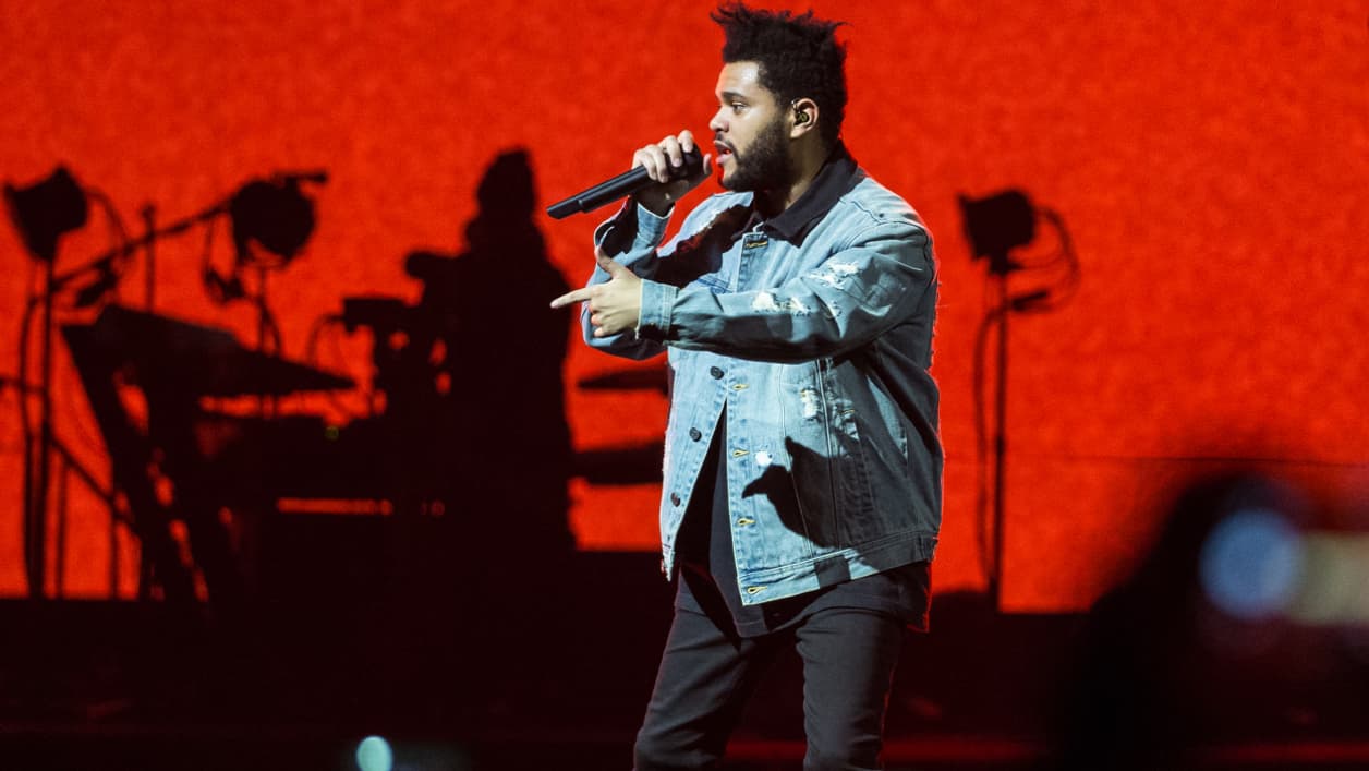 The Weeknd à San Antonio en octobre 2017. The Weeknd à San Antonio en octobre 2017.