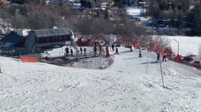 La station de Chaillol (Hautes-Alpes) dans le Champsaur, le 29 décembre 2024. 