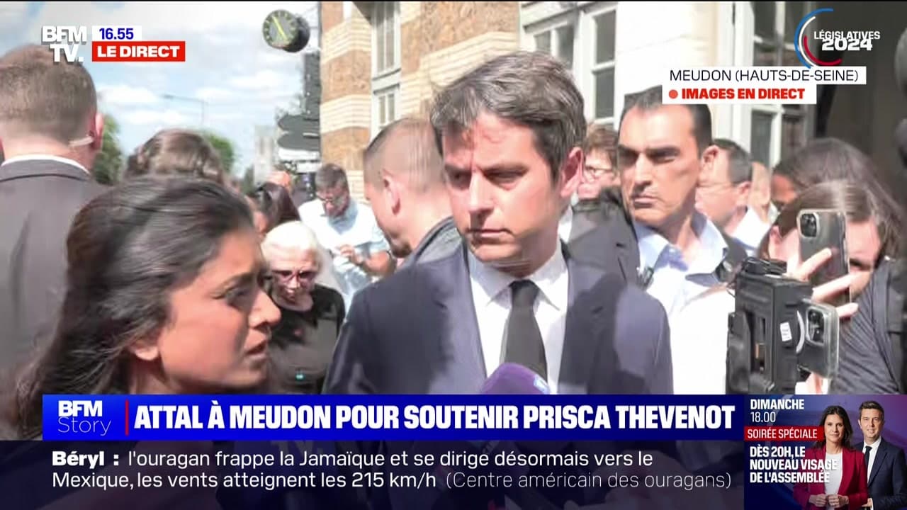 Story 1 : Attal à Meudon pour soutenir Prisca Thévenot - 04/07