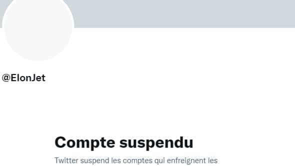 Le 14 décembre, Elon Musk a fait supprimer un compte automatisé qui suivait ses trajets en jet privé.