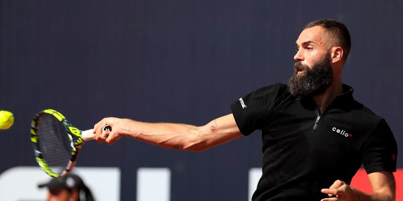 Benoît Paire sur le circuit Challenger, en Autriche, le 19 septembre 2023