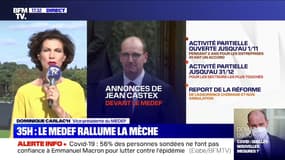 Dominique Carlac'h: "Le Medef est rassuré" par les annonces du Premier ministre pour les entreprises