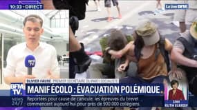 Manifestants aspergés de gaz lacrymogène: Olivier Faure estime que "c'est un scandale absolu"