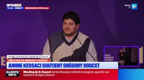 Meeting de Grégory Doucet : Amine Kessaci soutient Grégory Doucet