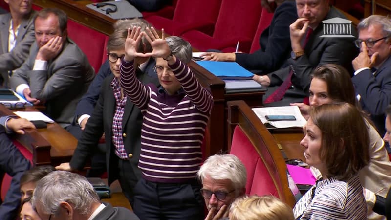 Un triangle avec les mains: quel est ce geste féministe utilisé par Sandrine Rousseau à l'Assemblée?