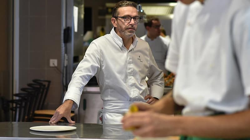 Sébastien Bras, chef du restaurant Le Suquet à Laguiole.