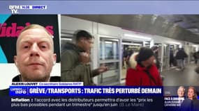 Retraites: "On souhaite que le gouvernement revienne immédiatement à la raison", explique Alexis Louvet (Solidaires RATP)
