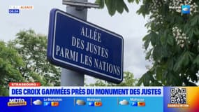 Strasbourg: deux croix gammées retrouvées près d'un monument de l'allée des Justes