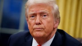 Donald Trump à la Maison Blanche le lundi 10 janvier 2025