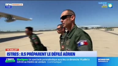 Istres: ultimes répétitions du défilé aérien avant la parade du 14-Juillet 