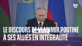 Le discours de Vladimir Poutine à ses alliés en intégralité