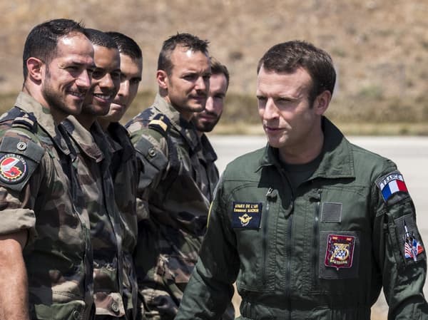 Emmanuel Macron à Istres sur la base BA 125 le 20 juillet 2017