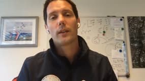 Thomas Pesquet lors de son entretien avec Olivier Truchot. 