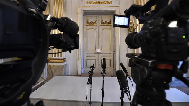 L'académie du prix Nobel à Stockholm, en Suède.