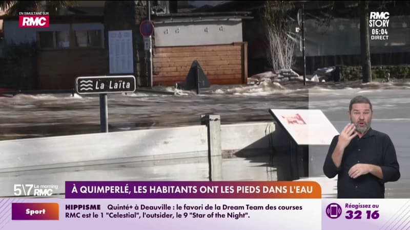 À Quimperlé, les habitants ont les pieds dans l'eau