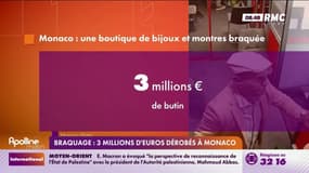 Monaco: 3 millions d'euros de montres dérobées en quelques minutes