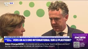 Pollution: "Nous voulons d'abord réduire la production de plastique", affirme Christophe Béchu, ministre de la Transition écologique