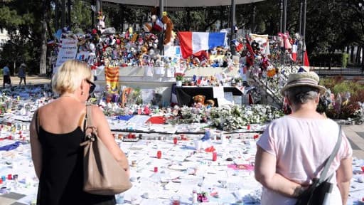 Un mémorial après l'attentat de Nice, le 19 juillet 2016.