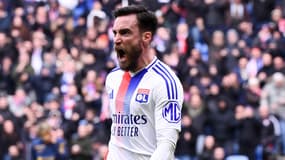 L'arrière gauche de l'OL Nico Tagliafico buteur face à Reims le 9 février 2025
