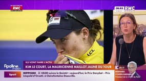 Kim Le Court, première Africaine porteuse du maillot jaune sur le Tour de France
