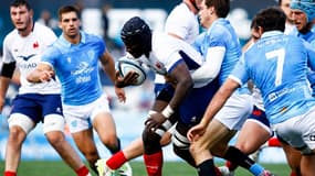 XV de France - Ibrahim Diallo, lors de la victoire en Uruguay, le 10 juillet 2024