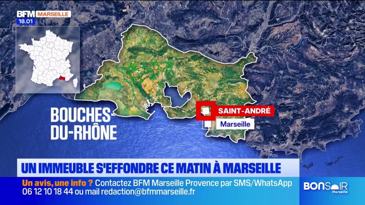 Effondrement d'un immeuble à Marseille : 12 personnes évacuées quartier Saint-André