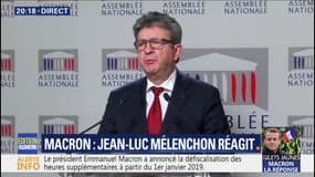 Allocution d'Emmanuel Macron: Jean-Luc Mélenchon estime qu'"il se trompe d'époque"