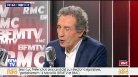 Jean-Luc Mélenchon face à Jean-Jacques Bourdin en direct