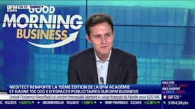 
Ce mardi 13 octobre, Romain Renard, cofondateur de Meditect, s'est penché sur la victoire de son entreprise à la BFM Académie ainsi que sur la solution qu'elle propose en matière de traçabilité des médicaments dans l'émission Good Morning Business présentée par Sandra Gandoin, Christophe Jakubyszyn [et Hedwige Chevrillon]. Good Morning Business est à voir ou écouter du lundi au vendredi sur BFM Business.


Dans "Good morning business", Christophe Jakubyszyn, Sandra Gandoin et les journalistes de BFM Business (Nicolas Doze, Hedwige Chevrillon, Jean-Marc Daniel, Anthony Morel...) décryptent et analysent l'actualité économique, financière et internationale. Entrepreneurs, grands patrons, économistes et autres acteurs du monde du business... Ne ratez pas les interviews de la seule matinale économique de France, en télé et en radio.


BFM Business est la 1ère chaîne française d'information économique et financière en continu, avec des interviews exclusives de patrons, d'entrepreneurs, de politiques, d'experts et d'économistes afin de couvrir l'ensemble de l'actualité française et internationale. BFM Business vous propose aussi des conseils pour vos finances par des personnalités de référence dans les domaines du patrimoine, de l'immobilier ou des marchés financiers. Retrouvez tous les jours : Christophe Jakubyszyn, Faïza Garel-Younsi, Nicolas Doze, Hedwige Chevrillon, Jean-Marc Daniel, Anthony Morel, Guillaume Sommerer, Cédric Decoeur, Karine Vergniol, Grégoire Favet, Sébastien Couasnon, Emmanuel Lechypre, Benaouda Abdeddaïm, Stéphanie Coleau... BFM Business est disponible sur votre box (SFR : canal 46 / Orange : canal 228 / Bouygues : canal 242 / Canal : canal 108) ainsi qu'en direct et replay  sur l'application BFM Business et le site : www.bfmbusiness.fr.