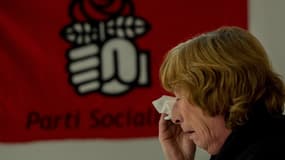 Une militante PS du Nord dimanche 6 décembre au soir du premier tour des régionales (illustration)