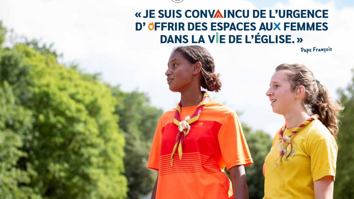 Une page du calendrier 2023 des Scouts et Guides de France