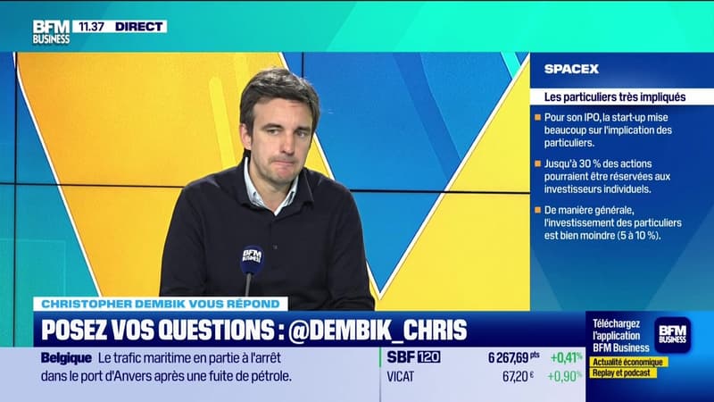 Christopher Dembik vous répond - SpaceX va faire son introduction en Bourse. Est-ce qu’un particulier peut y participer et à quelles conditions ? - 10/04