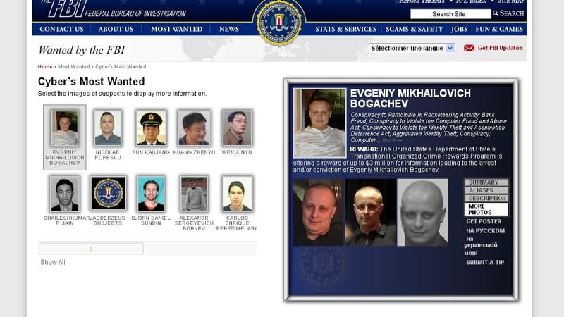 Evgueni Mikhaïlovitch Bogachev est l'un des cybercriminels les plus recherchés.
