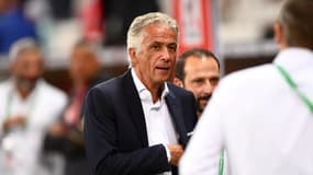 Jean-Pierre Rivère avant le match Nice-Saint-Etienne (8-0, L1), le 20 septembre 2024