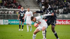 Malcom Bokélé face à Rennes en Coupe de France, le 7 janvier 2023.
