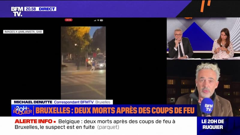 Belgique: deux morts après des coups de feu à Bruxelles, le suspect en fuite